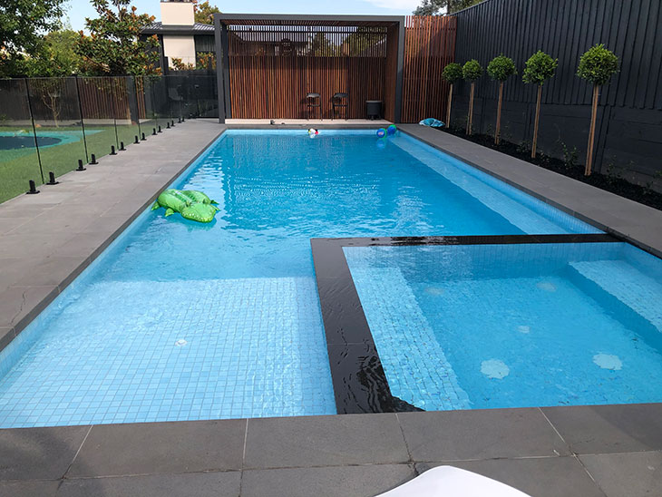 Pool Landscaping and Pool House Construction Roslyn St Brighton